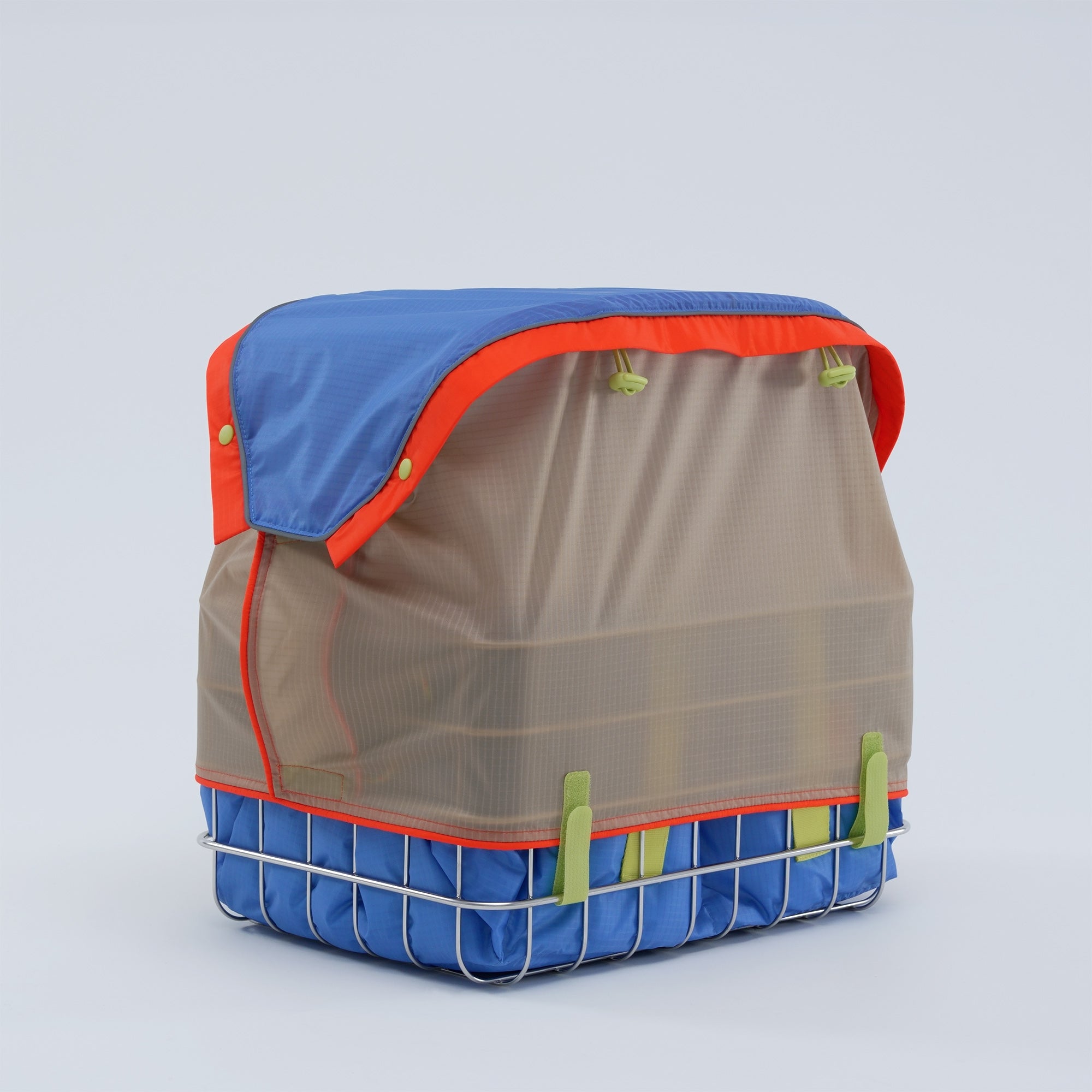 Hundefahrradorb vorne am Lenker mit Sonnendach und Regendach